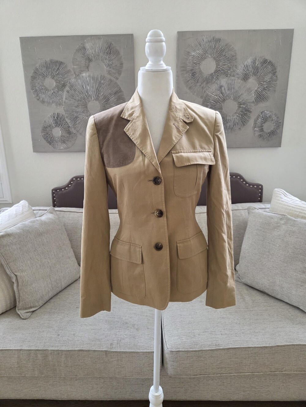 Ralph Lauren Sport Cotton Blazer Sz 2